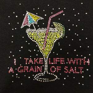 Bedazzled Margarita Black cotton Jerzy T